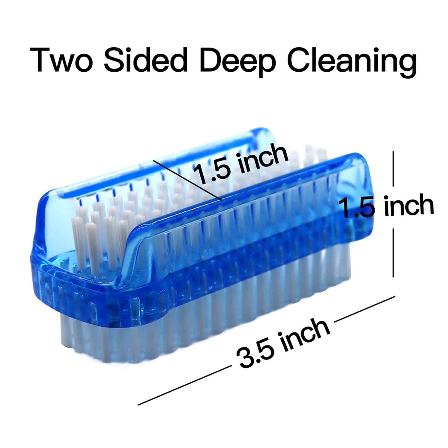 Xjinmin four-pack of nail brushes in blue and white