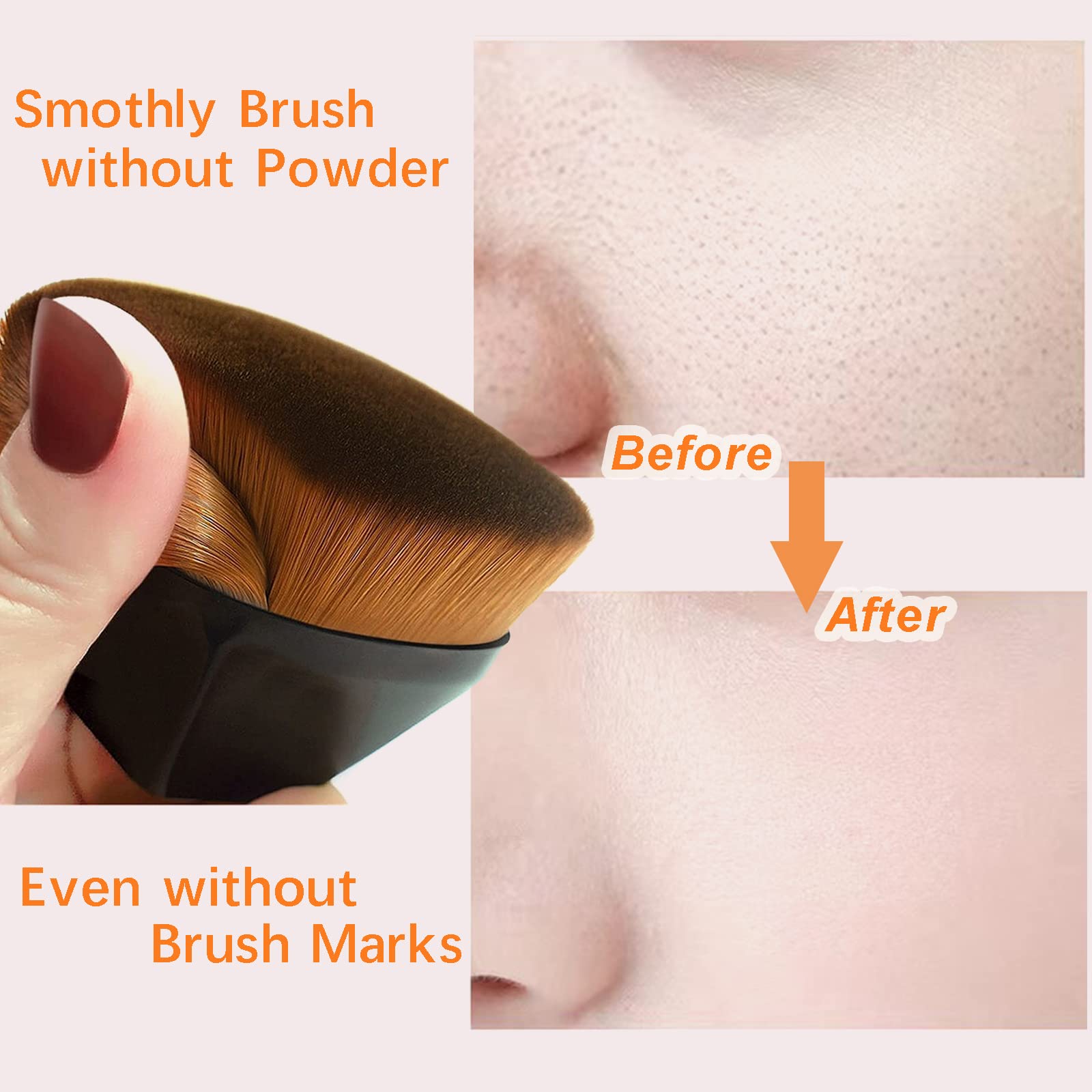 XKFLAUHM four-pack makeup brushes for versatile on-the-go routines