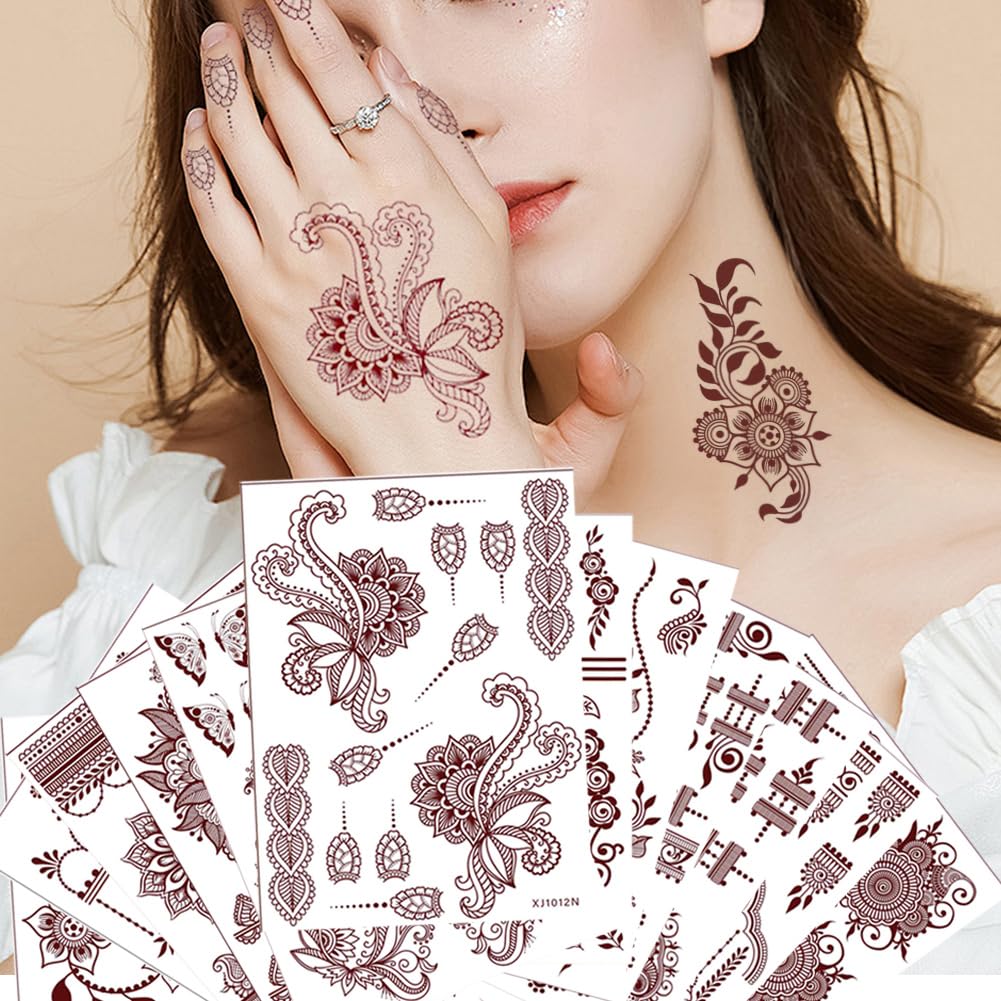 Xmasir body art patterns for weddings and parties on hands and arms