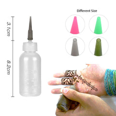 Xmasir Jagua Henna nozzle set offers sixteen sizes for detailed lines