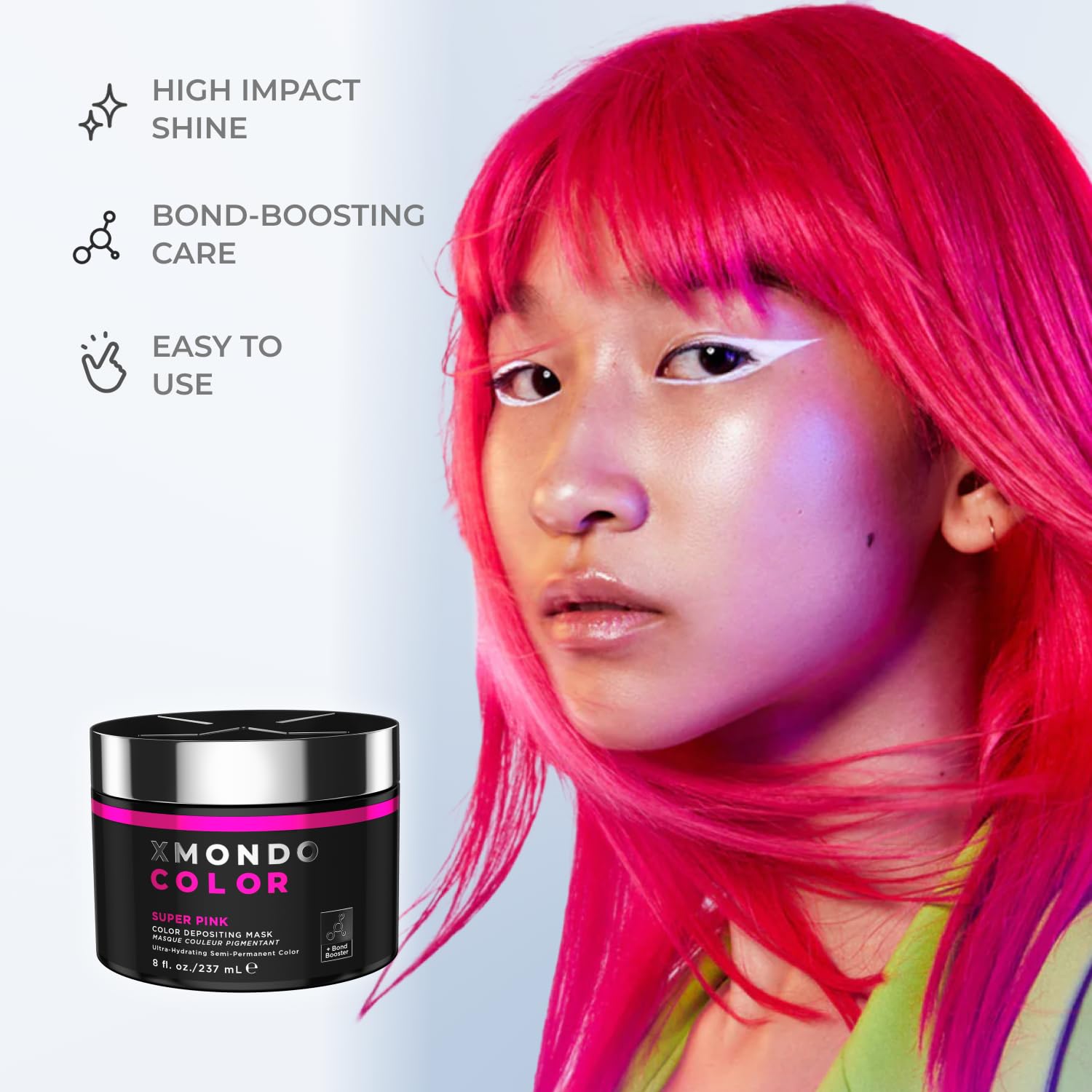 XMONDO 8 oz packaging conveys at-home salon-quality color.