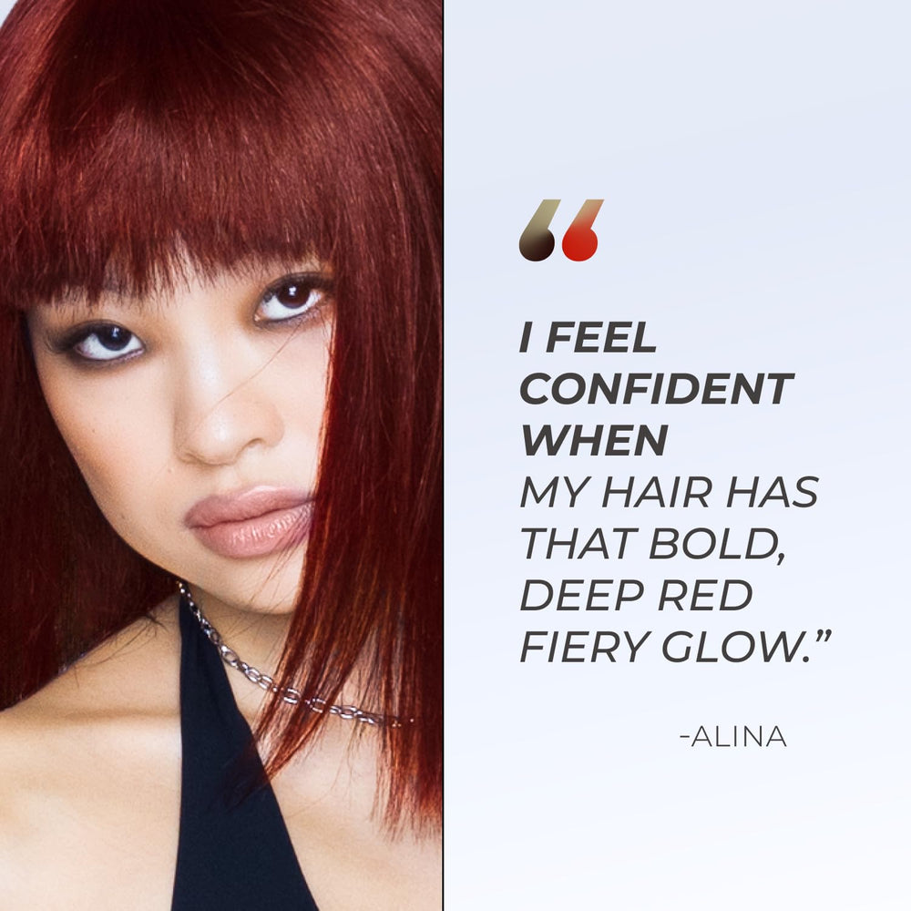 Creamy XMONDO Color 5R mask texture promotes even coverage on hair