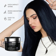 XMONDO Color Blue-Black sectioning image shows precise, pro-style application.