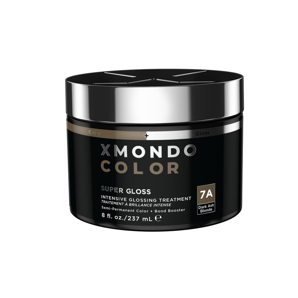 XMONDO Color Dark Ash Blonde bottle displaying the shade and gloss-ready formula.