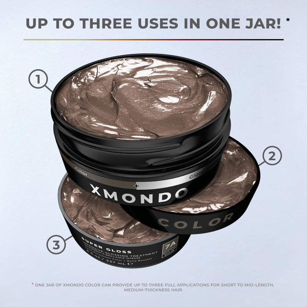 XMONDO Color Dark Ash Blonde final look with luminous salon-like finish.