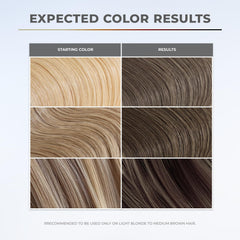XMONDO Color Dark Ash Blonde hair swatch shows the cool ash shade.