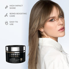 XMONDO Color Dark Ash Blonde shine close-up highlights reflective gloss.
