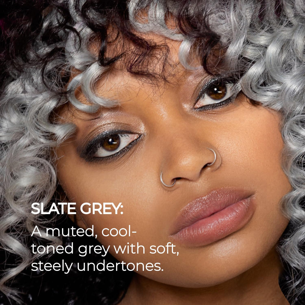 XMONDO Hair Color Slate Grey rinse process showing hydration step