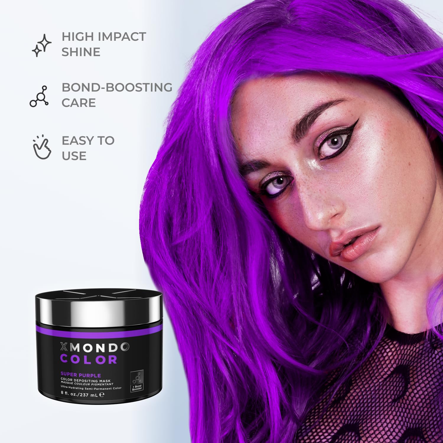 XMONDO Super Purple vegan formula label on jar.
