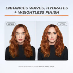 XMONDO Hair Wavetech frizz control on sleek strands ready to style.