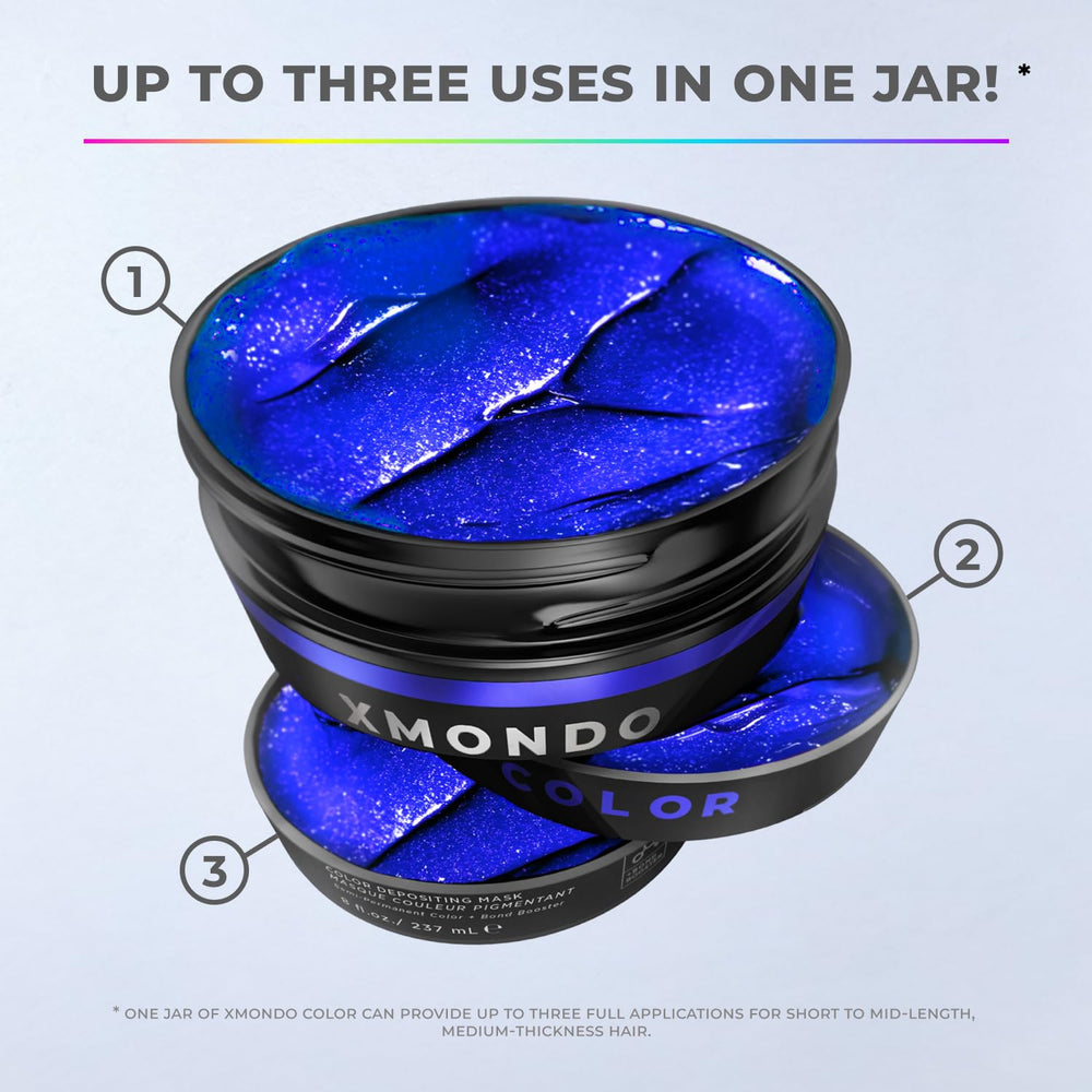 XMONDO Super Blue application gloves keep color handling mess-free.