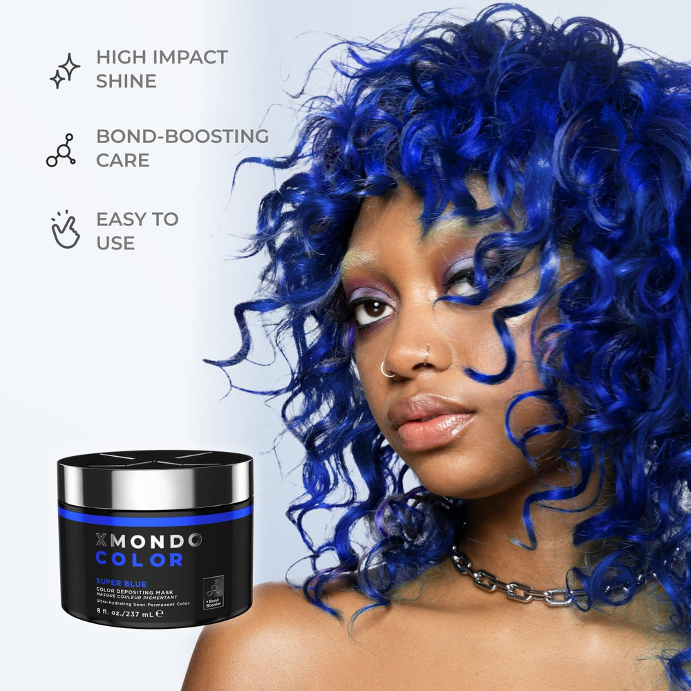 XMONDO Super Blue finished look features glossy, vibrant blue tones.