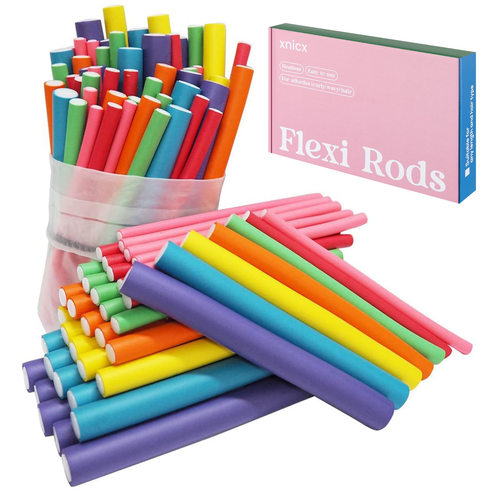 Xnicx soft-foam core curlers cushion hair and prevent snagging