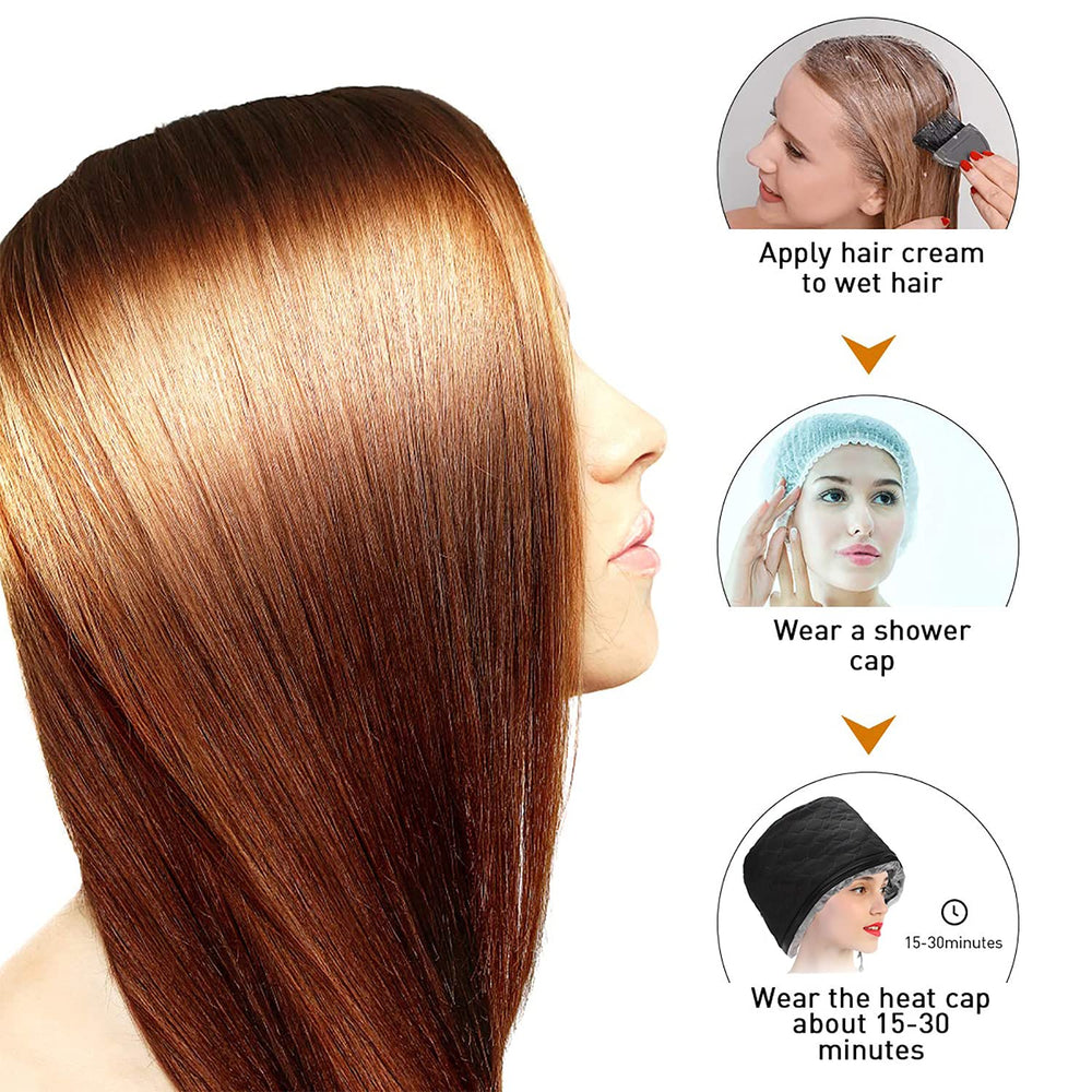XNX Hair Cap packaging highlights ready-to-use home hair treatment
