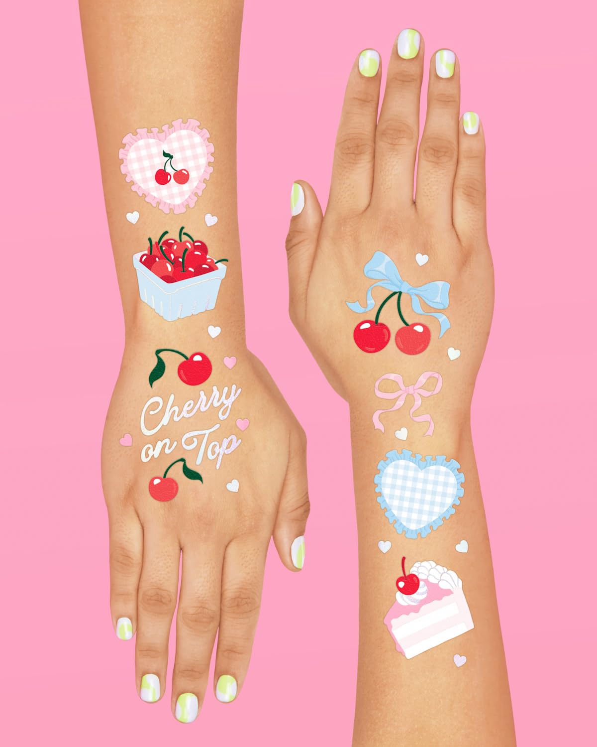 xo Fetti bachelorette and birthday tattoos – durable designs for all-night wear.