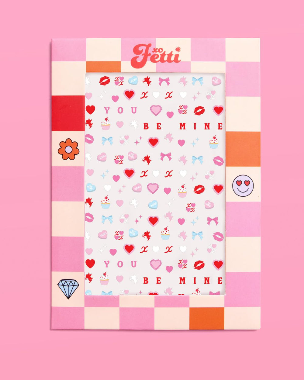 xo Fetti Be Mine pegatinas para compartir con amigas.