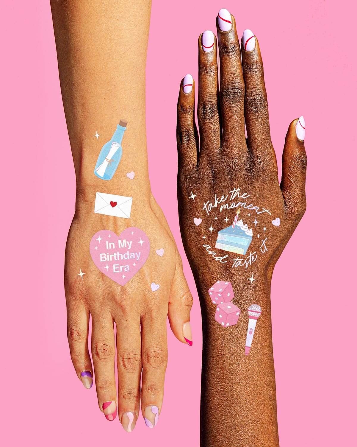 xo Fetti butterfly design tattoos add whimsy to party looks