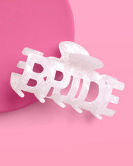 Letras BRIDE en ambas caras del xo, Fetti, para cualquier ángulo.
