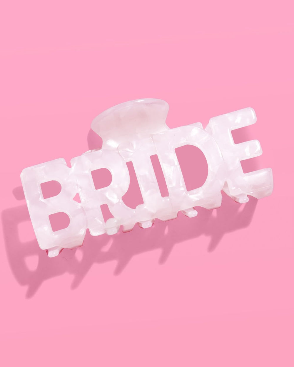 Tamaño compacto del xo Fetti Bride Clip para bolsos y neceseres.