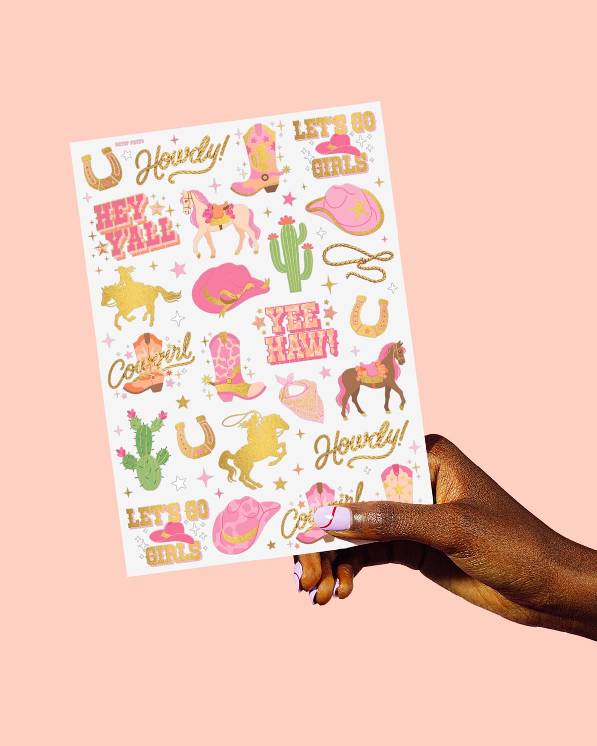 xo Fetti cowgirl tattoos design lasso boosts fun party favors