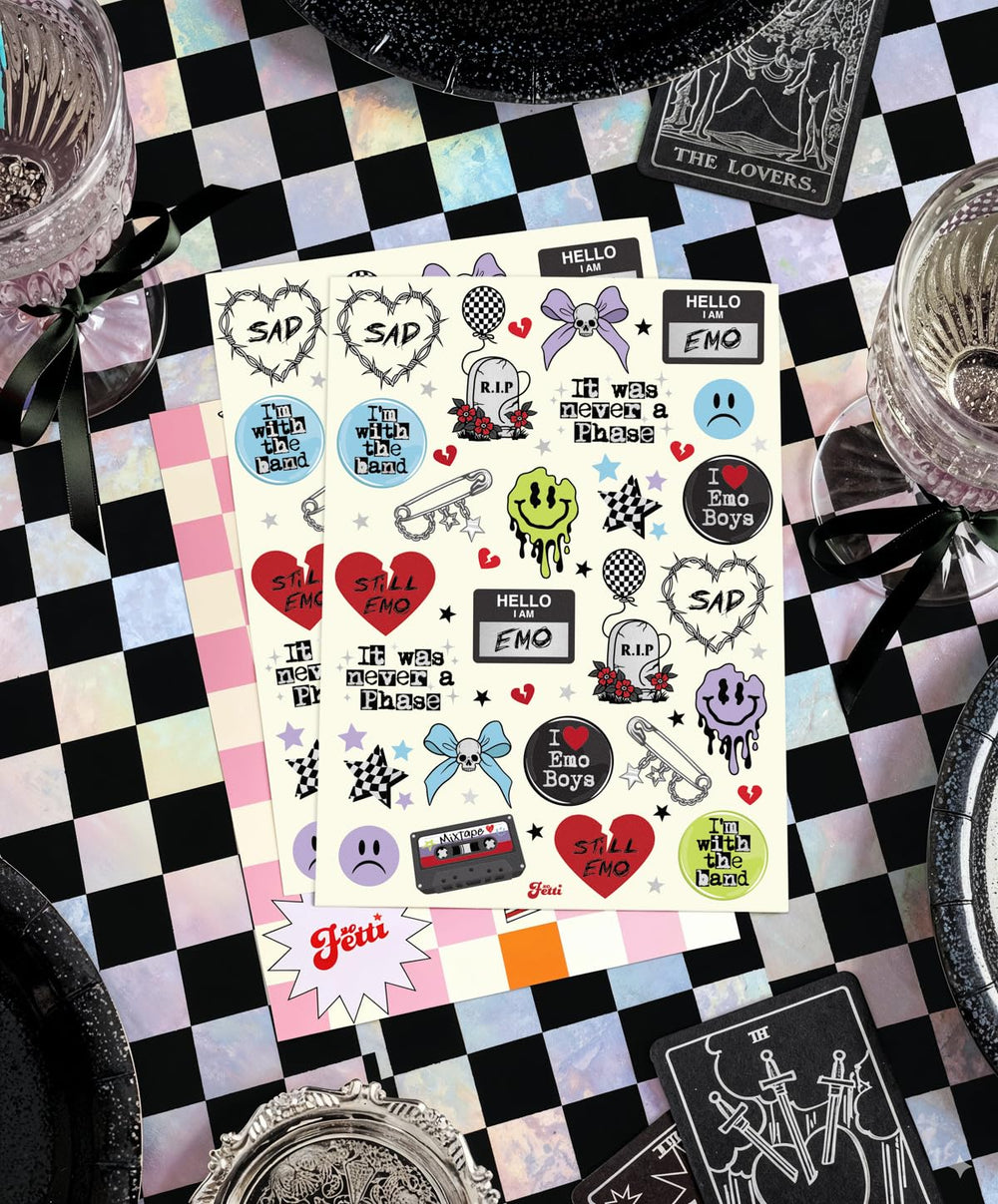 xo Fetti emo tattoos with gravestones for moody aesthetics and long-lasting decoration.