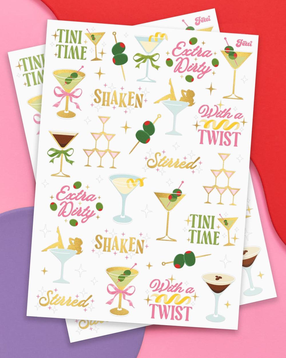 xo Fetti Extra Dirty Martini dirty martini design adds glam