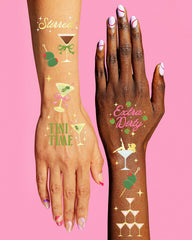 xo Fetti Extra Dirty Martini gold foil detail enhances shine