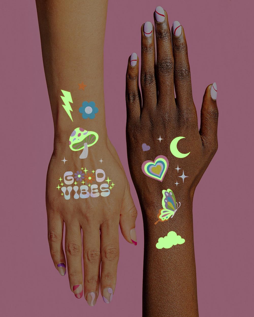 xo, Fetti flowers and butterflies tattoos offer whimsical garden-inspired flair.