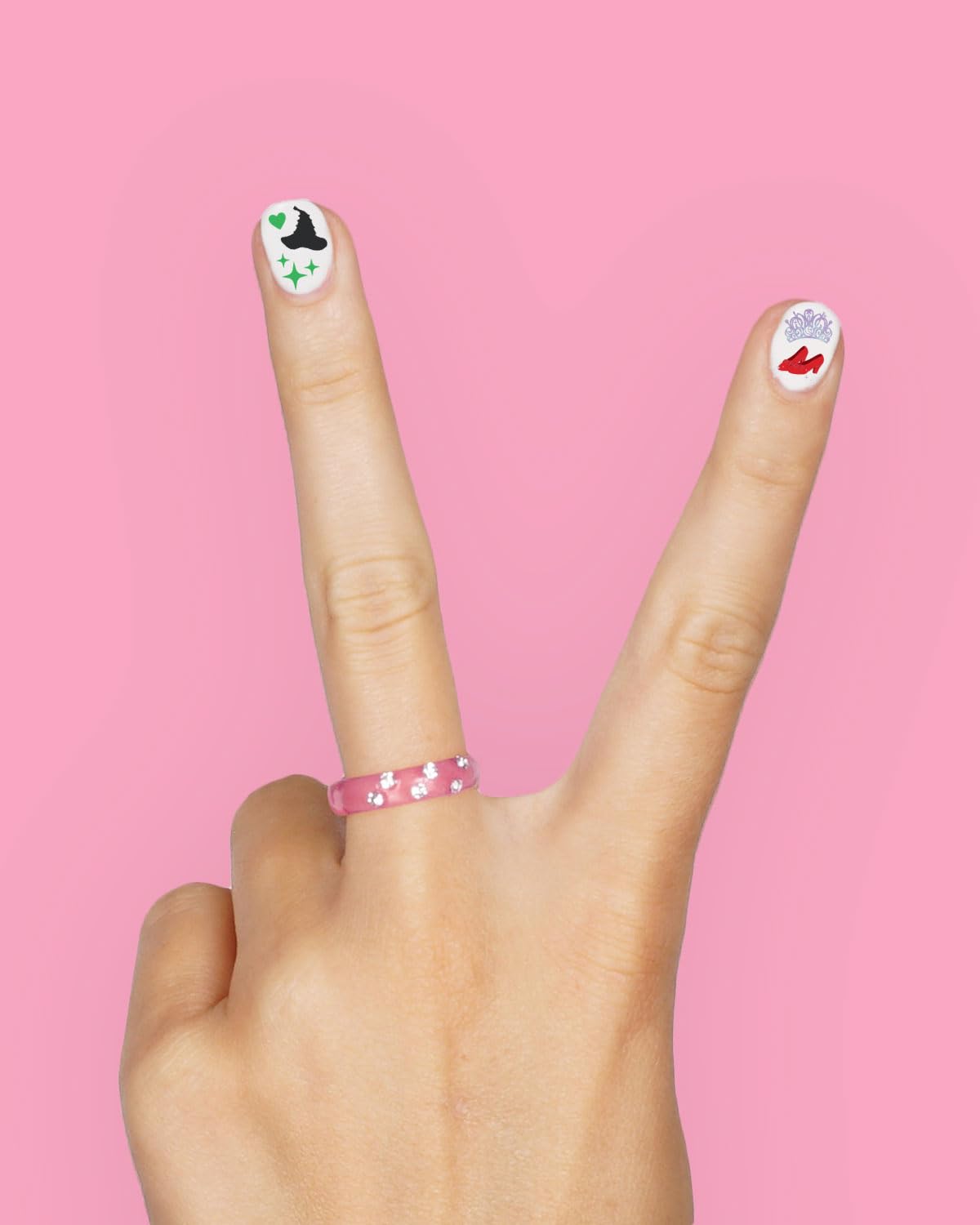 xo Fetti iridescent foil detail nail sticker adds shine to nails.