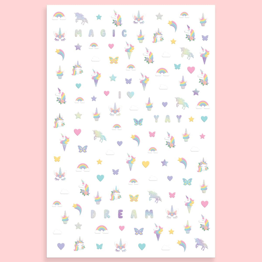 xo Fetti Kids cupcake stars hearts nail stickers for cute party nails