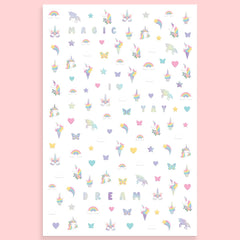 xo Fetti Kids cupcake stars hearts nail stickers for cute party nails