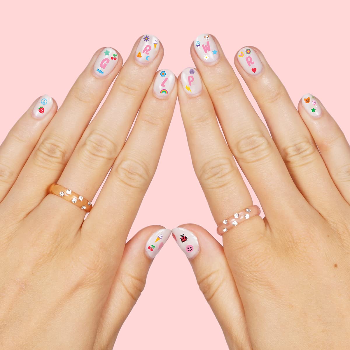 xo, Fetti kids nail stickers show stars, moons, pets for party-ready nails
