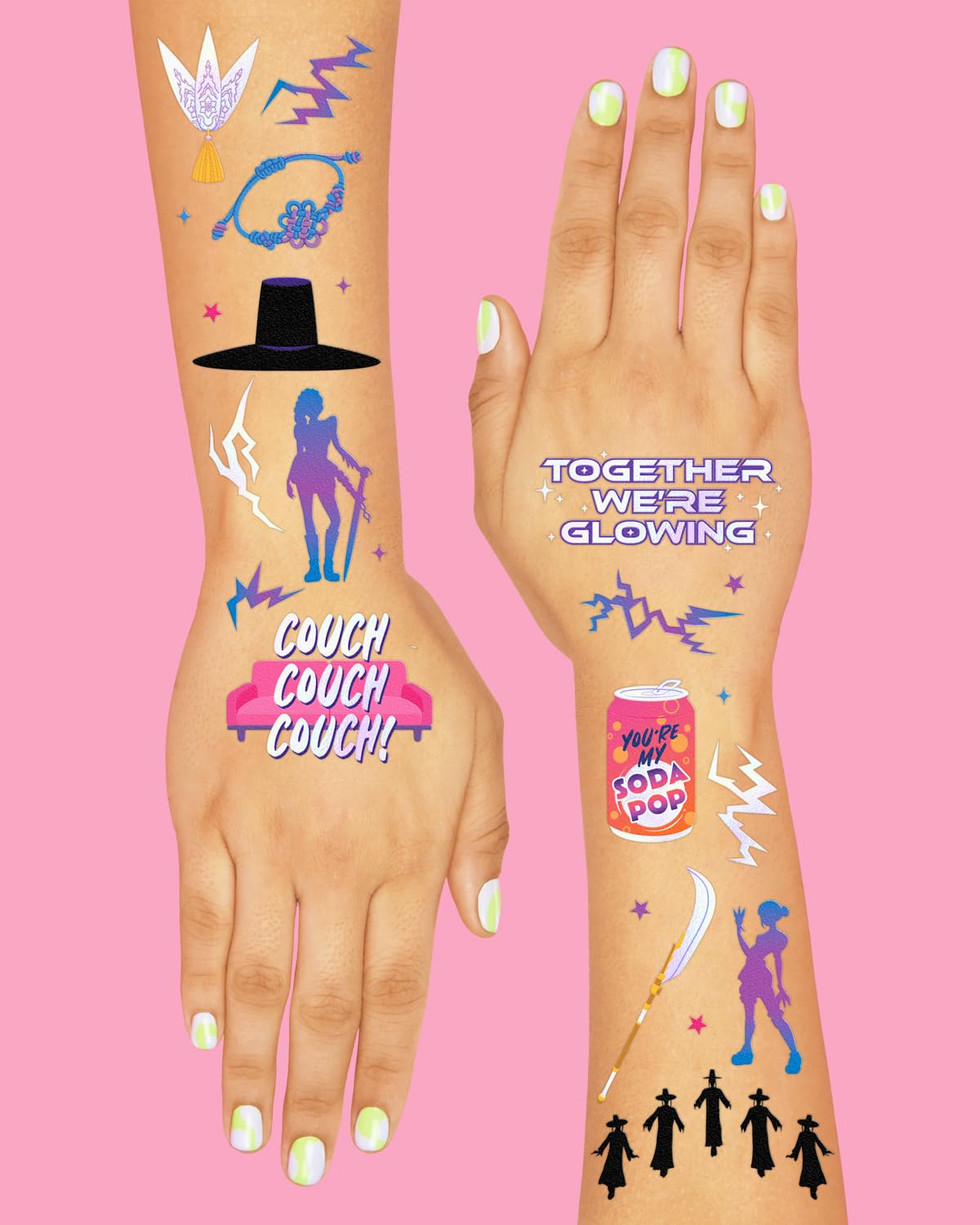 xo Fetti Pop Star Tattoos demon motif adds edgy party vibes