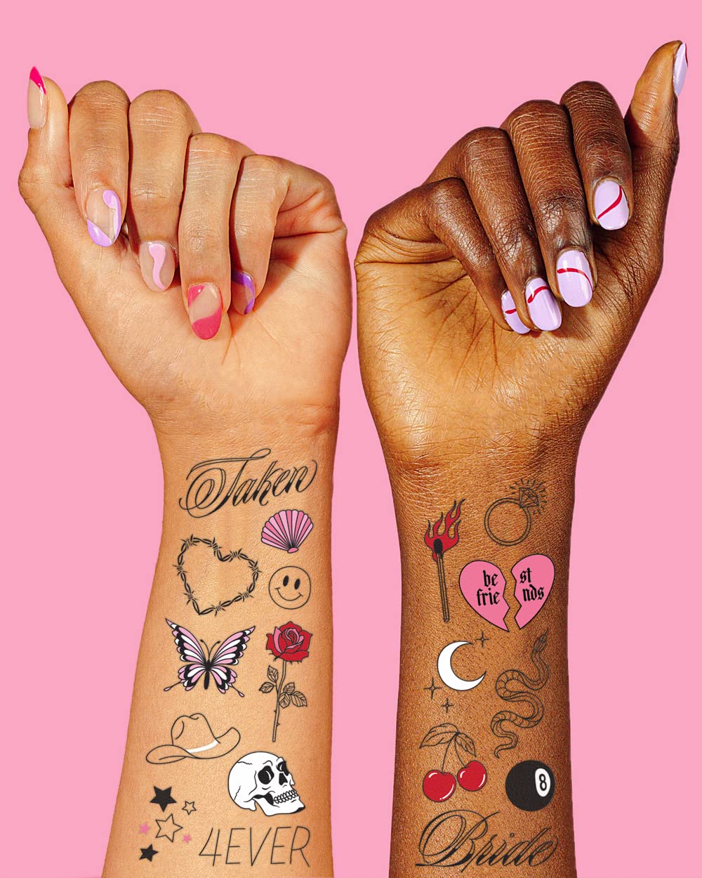 xo Fetti realistic bachelorette tattoos rose design for romantic bridal vibes