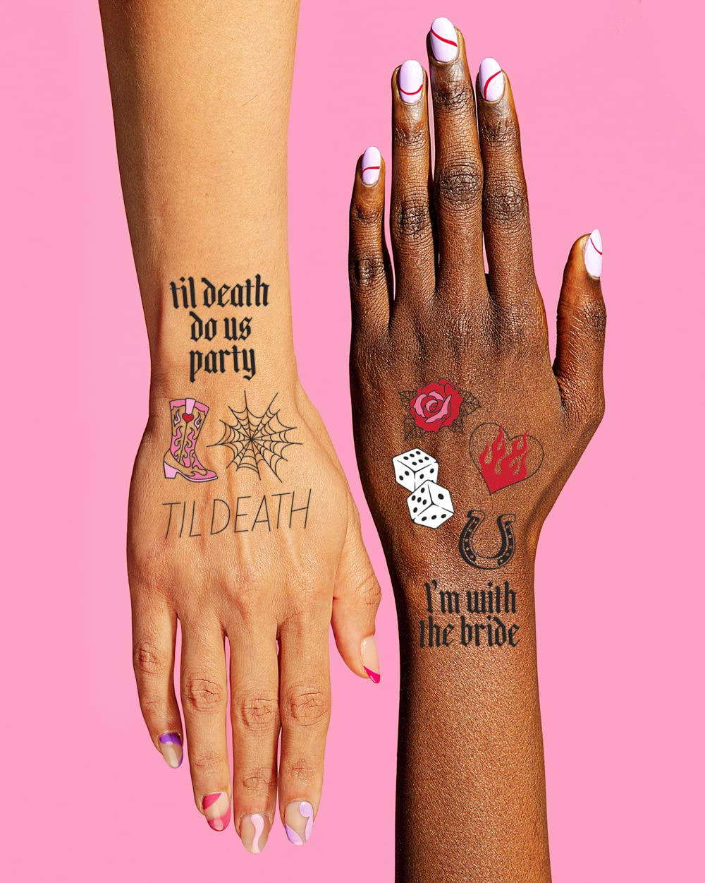 xo Fetti realistic bachelorette tattoos star design for shimmering accents