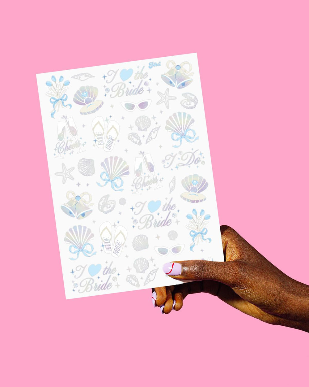 xo, Fetti two-sheet pack offers party-friendly glow for bridesmaids.