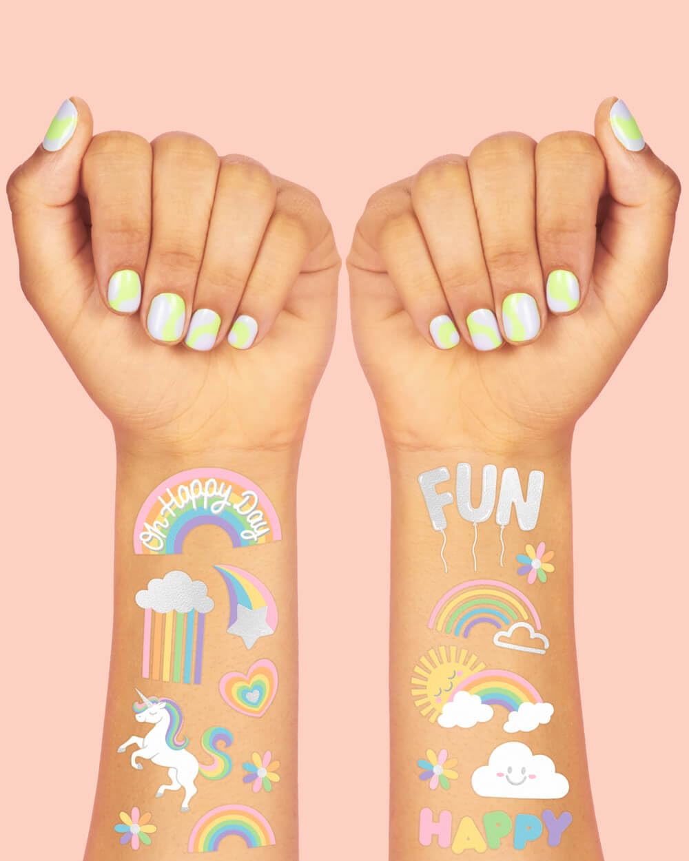 xo Fetti sun and stars tattoos add sunny sparkle to festive outfits