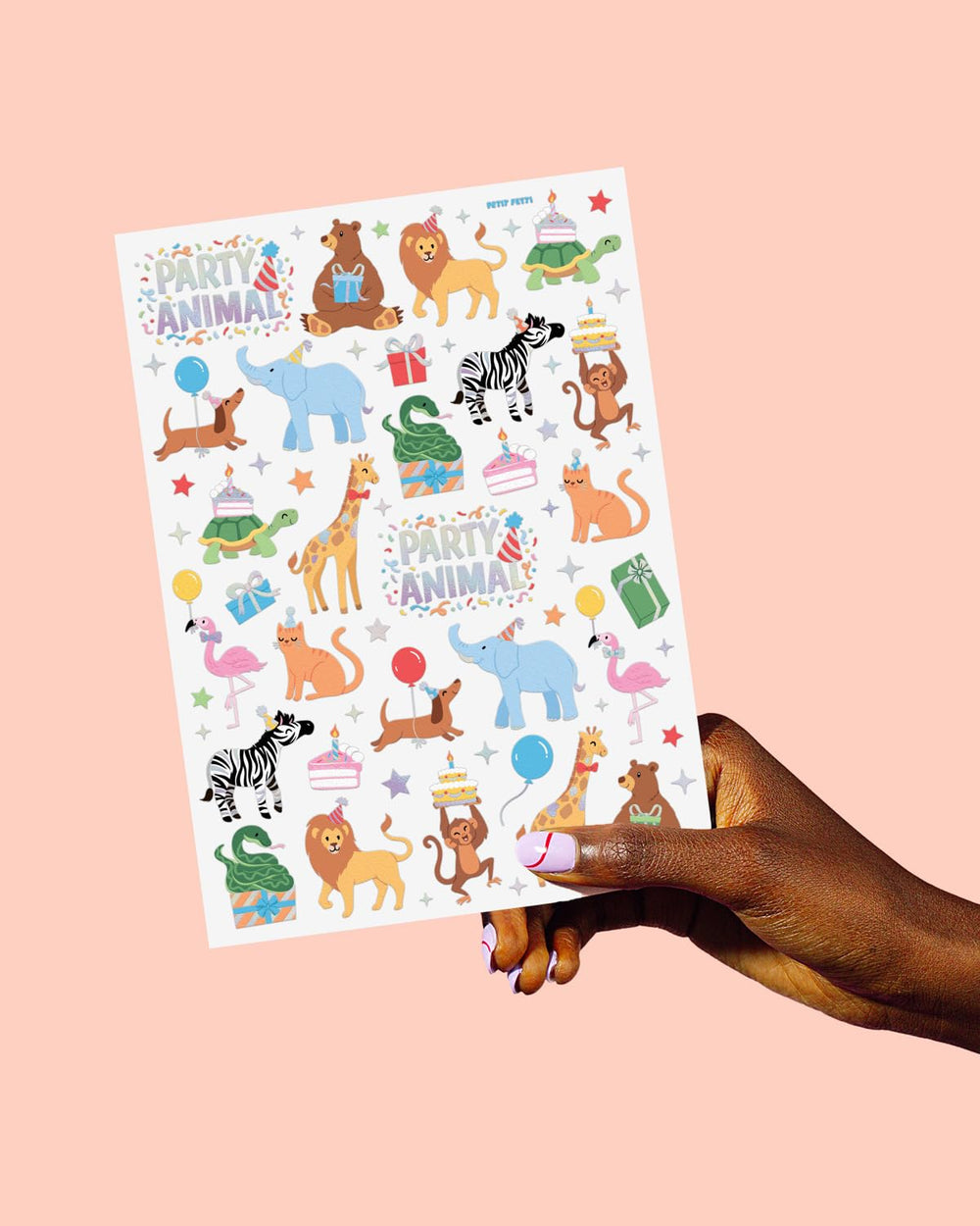 xo, Fetti safari-themed tattoos for quick party décor