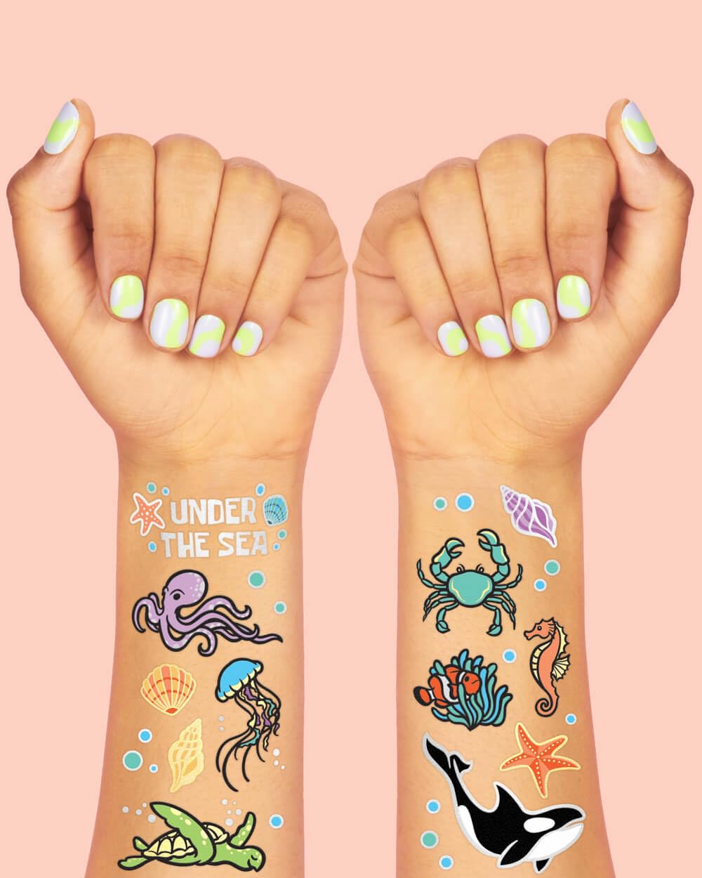Tatuaje xo Fetti de ballena, divertido para cumpleaños y cuentos marinos