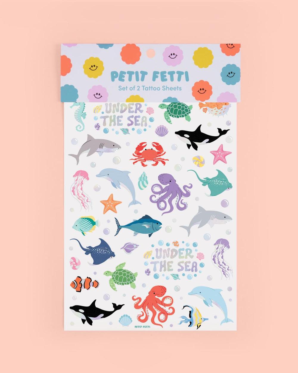 Tatuaje xo Fetti de tortuga marina, adecuado para aprendizaje sensorial