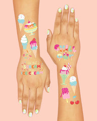 Tatuajes temporales xo, Fetti cerezas y confeti para actividades en casa