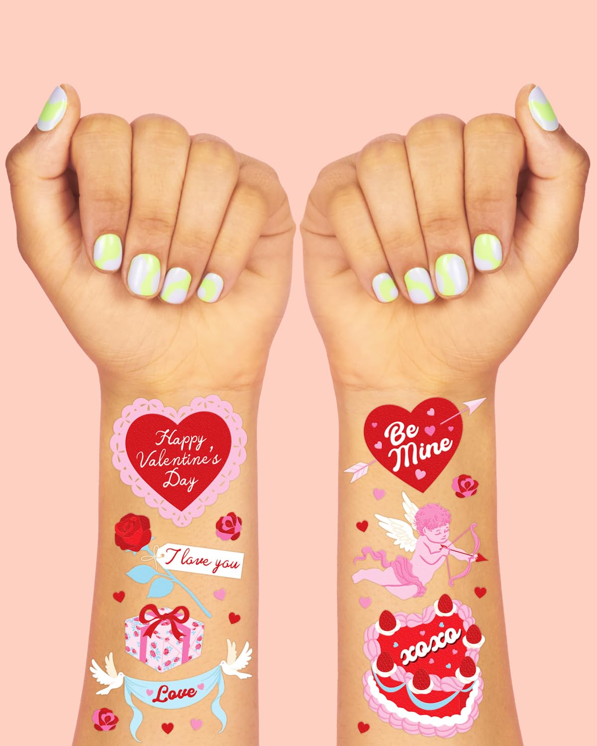 Impresión a todo color XO Fetti realza diseños de corazones