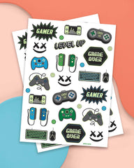 Tatuajes de videojuegos glow de xo-fetti para brillo en la oscuridad.