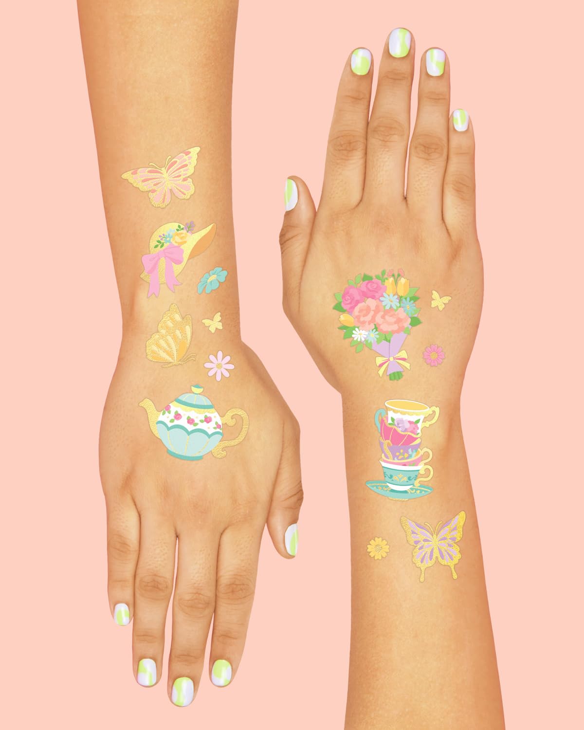 xo Fetti Tea Party Tattoos tea kettles bring whimsical flair to celebrations