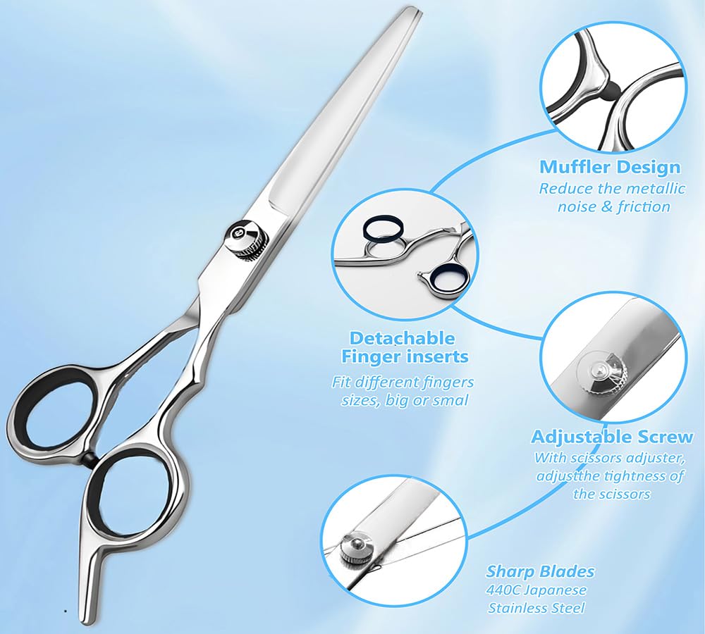 Xolaawa ergonomic offset-handle scissors reduce hand fatigue during long sessions.