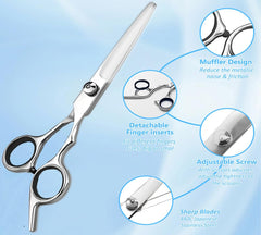Xolaawa ergonomic offset-handle scissors reduce hand fatigue during long sessions.