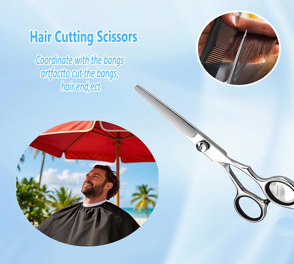 Xolaawa lightweight-barber-scissors offer balanced feel for extended grooming sessions.