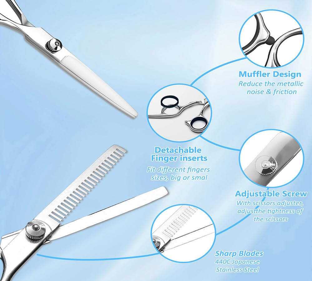 Xolaawa scissors with rubber muffler for quieter operation