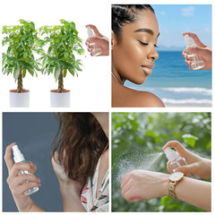 Xolaawa small spray bottle 1.7-oz front view, travel-ready cosmetics.