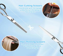 Xolaawa thinning shears for texturizing without over thinning